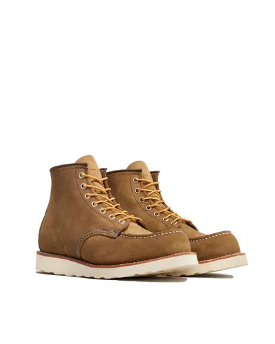 Red Wing Stivaletto Classic Moc Olive Mohave In Brown
