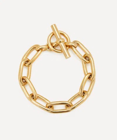 Tilly Sveaas 18ct Gold-plated Medium Oval Link Chain Bracelet In Gold