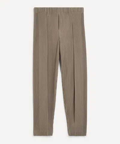 Issey Miyake Homme Plisse  Mens Tailored Pleats 1 Pleated Trousers In Gray