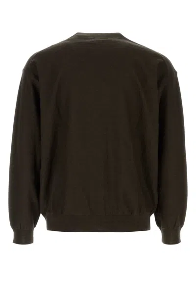 Lemaire Cocoa Wool-blend Cardigan In Brown