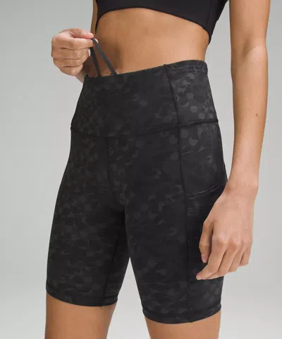 Lululemon Fast And Free High-rise Short 8" In Gray