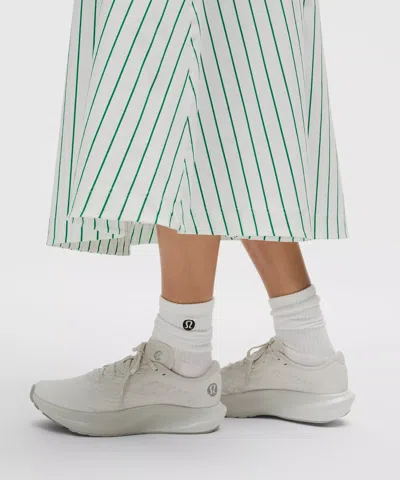 Lululemon Stretch Woven Ruffle-waist Midi Skirt In White