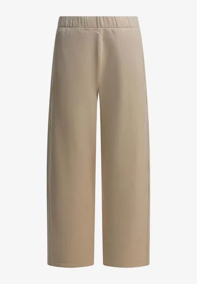 Max Mara Filovia Silk-blend Pants In Neutral