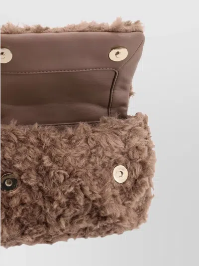 Hugo Boss Luxe Shoulder Bag Chain Strap In Brown