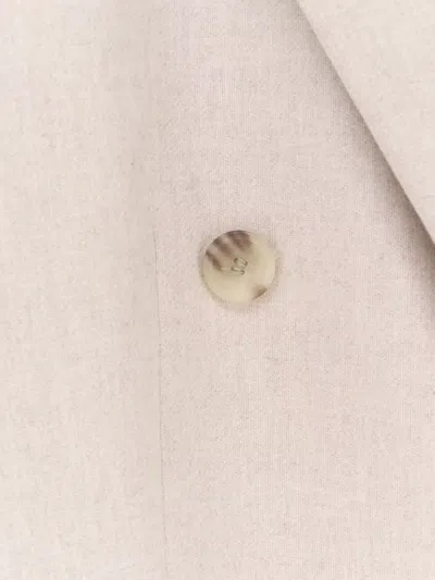 Hugo Boss Jukana Wool-blend Double-breasted Blazer In Neutral