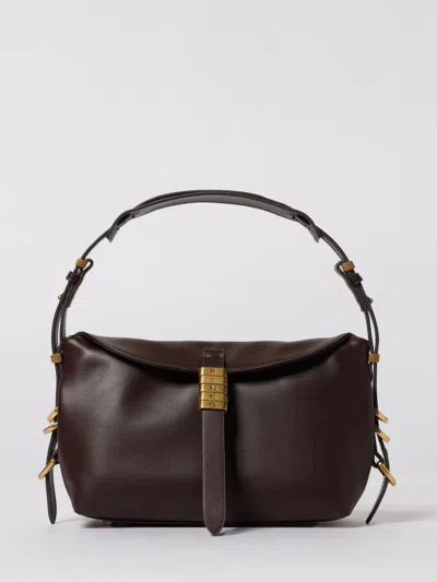 Pinko Petit Sac Porté Épaule Saddle Bag Baguette En Cuir In Burgundy