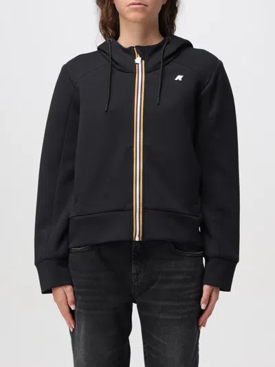 K-way Woman Sweatshirt Black Size Xl Cotton