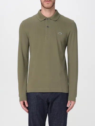Lacoste Polo Shirt  Men Color Kaki In Green