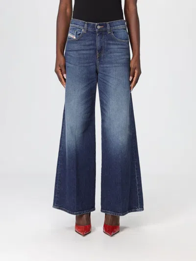 Diesel Pants  Woman Color Blue In Blue