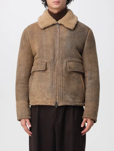 Salvatore Santoro Leather Jacket In Brown