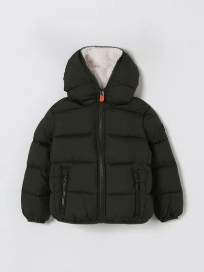 Save The Duck Jacket  Kids Color Olive In Black