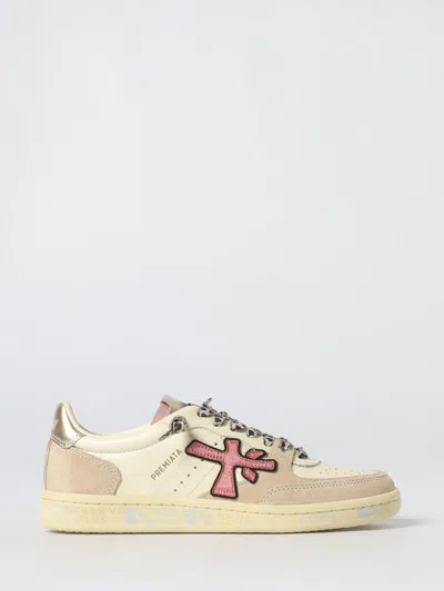 Premiata Sneakers Beige In White