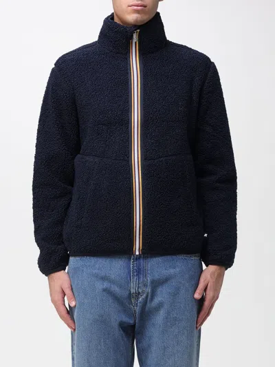 K-way Pascal Sherpa Polar Double Blue Depth Jacket In Blue