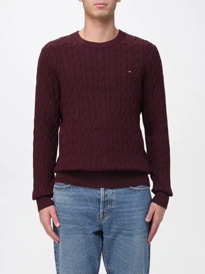 Tommy Hilfiger Sweater  Men Color Red In Burgundy