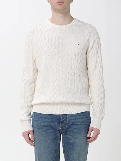 Tommy Hilfiger Sweater  Men Color Cream In Brown