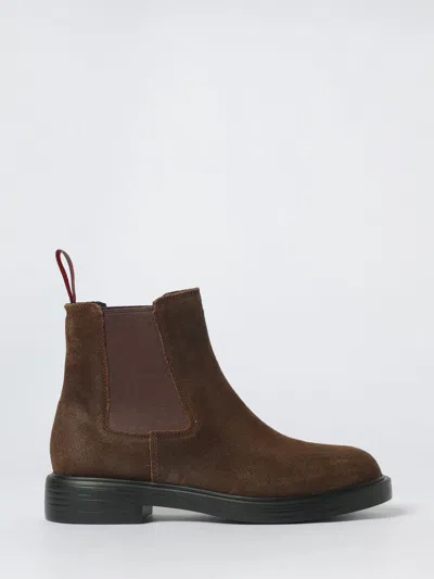 Camper Dean Ankle Boots In Brown Suede In Brown