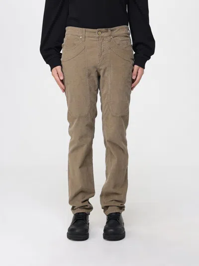 Jeckerson John Slim-fit 5 Tasche In Velluto 850 Righe Trousers In Brown