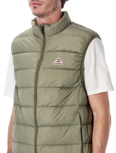 Pyrenex Arial Sleeveless Down Vest In Green