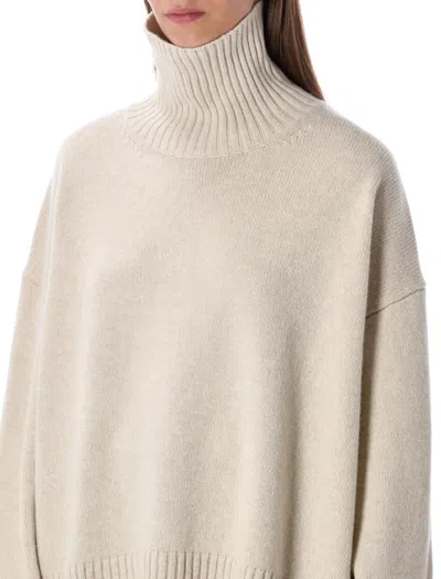 Soeur William High Neck Pullover In Neutral