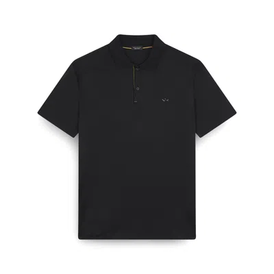 Paul & Shark Aqua Touch Cotton Polo Shirt In Black