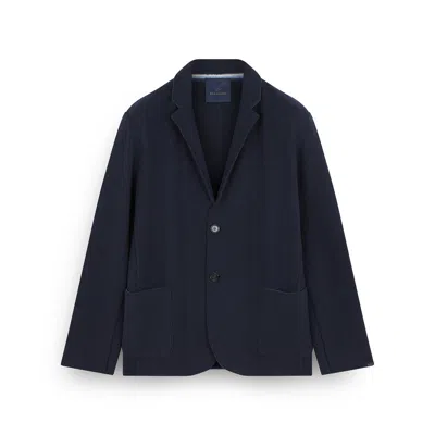 Paul & Shark Merino Wool Blazer In Blue
