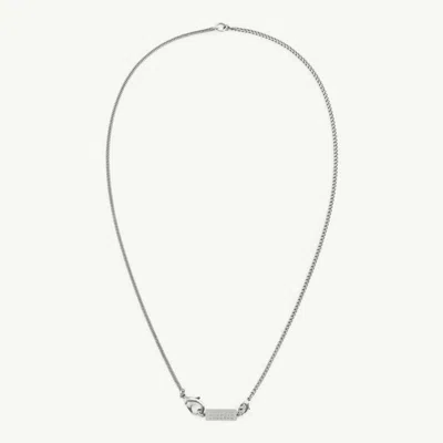 Mm6 Maison Margiela Numeric Chain Necklace In Silver