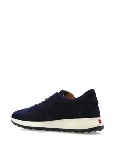Tod's Low Top Sneakers With Rubber Sole And Suede Finish In Blue