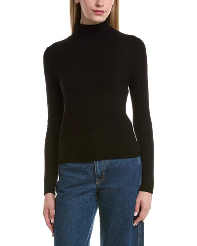 Bruno Magli Classic Turtleneck Wool & Cashmere-blend Sweater In Black