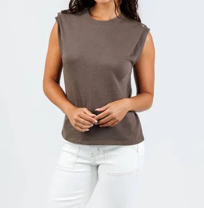 Nation Ltd Women's Marina Muscle Top In Espresso In Brown
