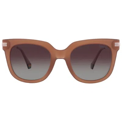 Polaroid Polarized Brown Square Ladies Sunglasses Pld 6180/s 0l7q/la 51 In Brown
