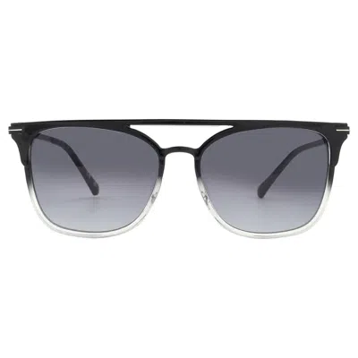 Guess Factory Smoke Gradient Browline Men's Sunglasses Gf5077 01b 59 In Black