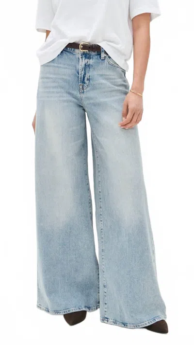 7 For All Mankind Marie Wide Leg Jeans In Ode To In Blue