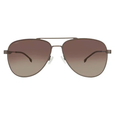Hugo Boss Brown Gradient Pilot Men's Sunglasses Boss 1641/s 0r80/ha 60 In Multi