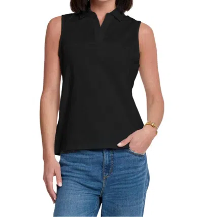 Hinson Wu Emma Foundation Layer Top In Black In Black