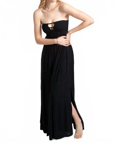 Koy Resort Miami Bandeau Maxi Dress In Black In Black