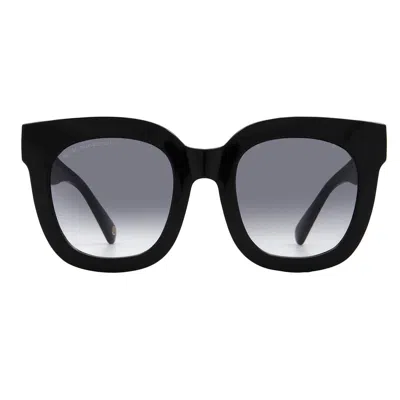 French Connection 60910fcu001 Smoke Square Ladies Sunglasses 10262022.com Blksmk In Black