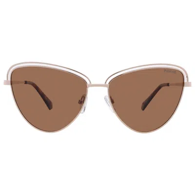Polaroid Brown Cat Eye Ladies Sunglasses Pld 4094/s 0j5g/sp 57 In Brown