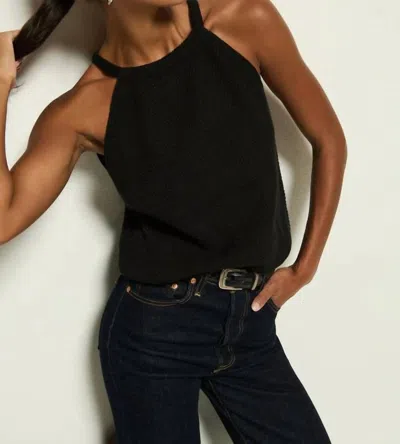 Nation Ltd Auburn Sweater Tank Top In Jet Black In Black