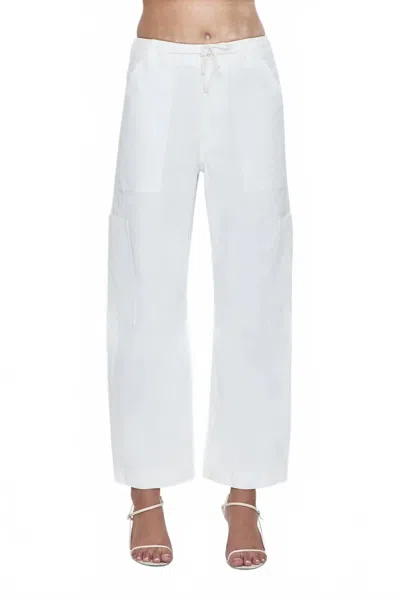 Pistola Sabrina Curved Utility Pant In White In White
