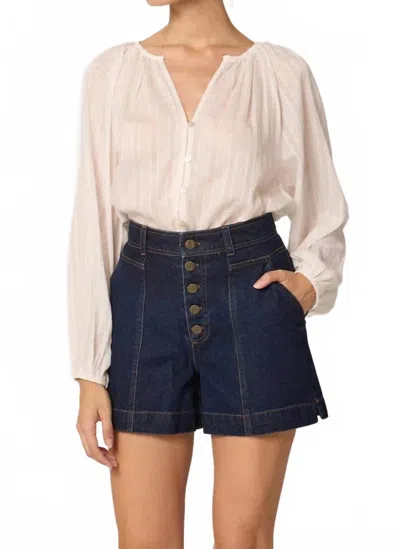 Cleobella Wade Shorts In Dark Denim In Black