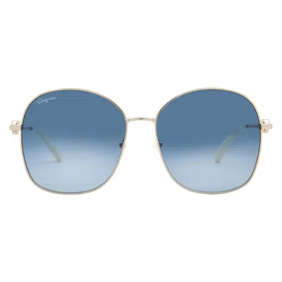 Ferragamo Blue Gradient Butterfly Ladies Sunglasses Sf297s 743 59 In Multi