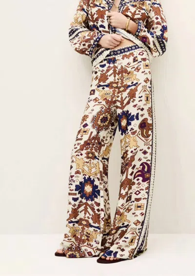 Ba&sh Vlyde Wide-leg Pants In Ecru In Multi