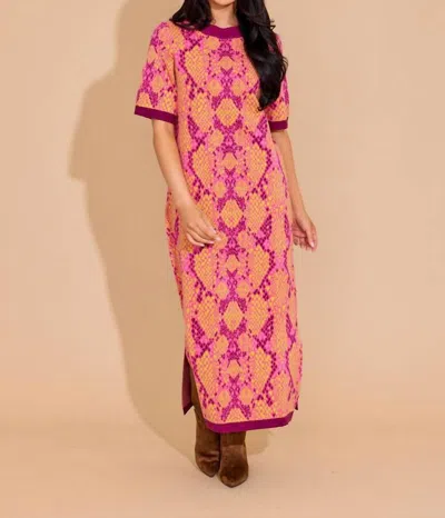 Alden Adair Scout Dress In Serpent In Pink