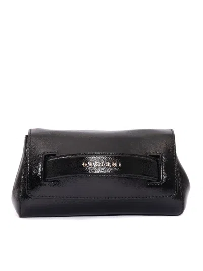 Claudio Orciani Structured Handbag In Smooth Calf Leather With Elegant Silhouette In Black