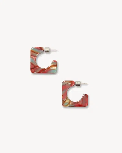 Machete Atlas Hoops In Mulberry In Red