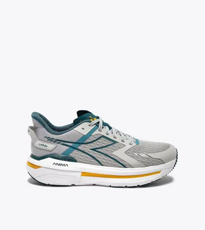 Diadora Men's Cellula Sneaker In Silver Mediterranean In Multi