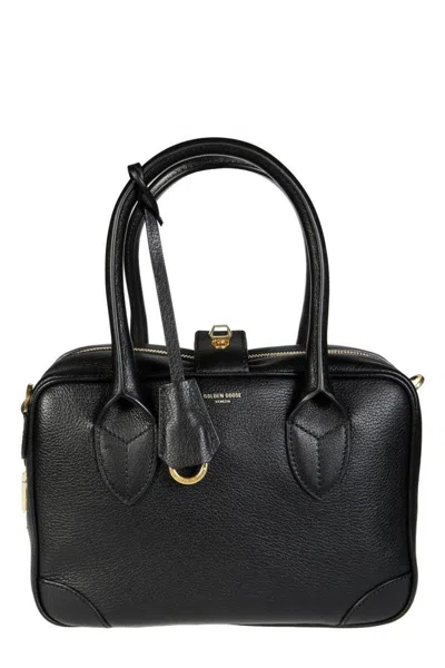 Golden Goose Minimalist Beige Handbag With Structured Design In Black