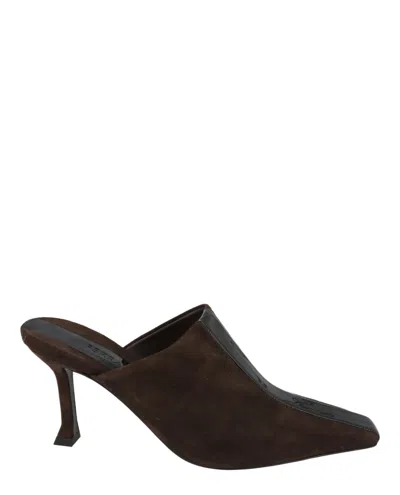 Ferragamo Sophye Suede Mules In Brown