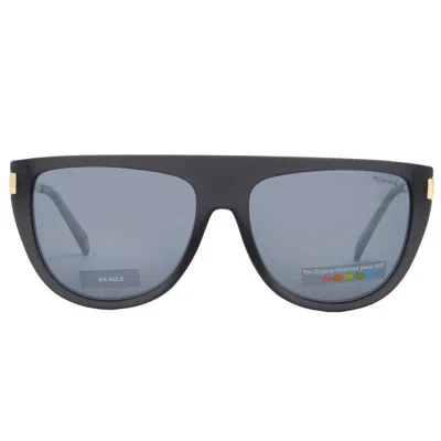 Polaroid Polarized Grey Browline Ladies Sunglasses Pld 6221/s/x 0riw/ex 57 In Blue