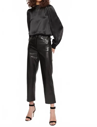 Cami Nyc Hanie High-waisted Vegan Pant In Black In Black